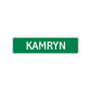 Kamryn Street Sign Children Name Room Plate