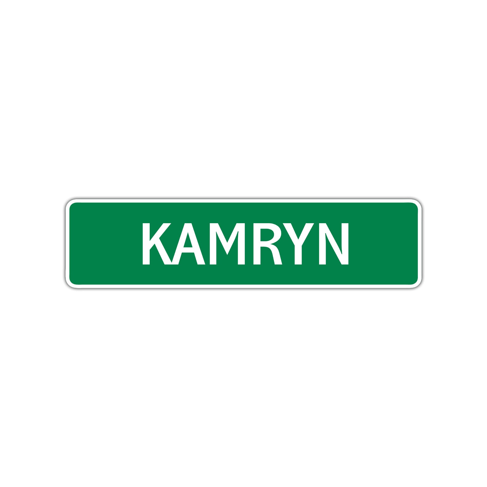 Kamryn Street Sign Children Name Room Plate