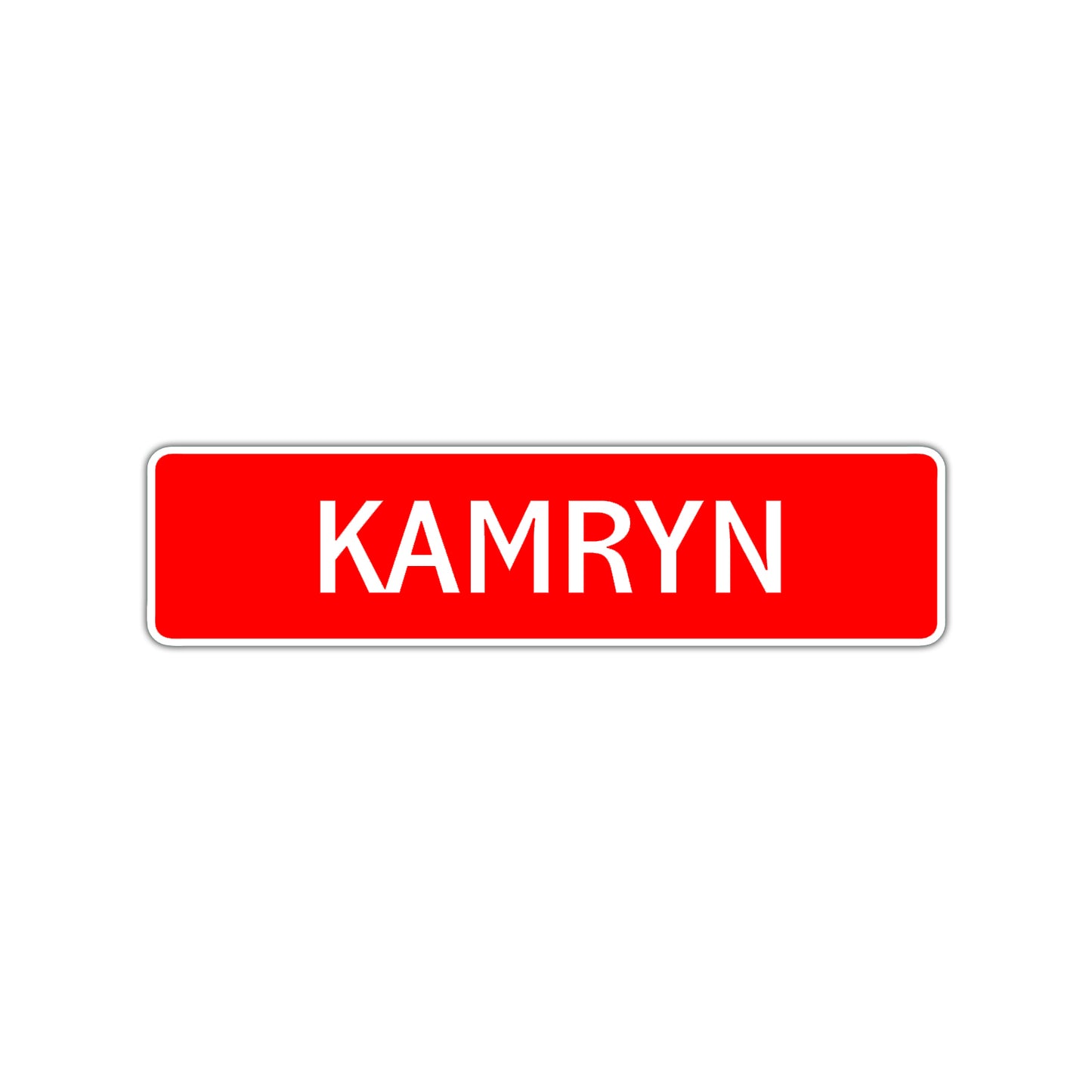 Kamryn Street Sign Children Name Room Plate