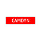 Camdyn Street Sign Children Name Room Plate