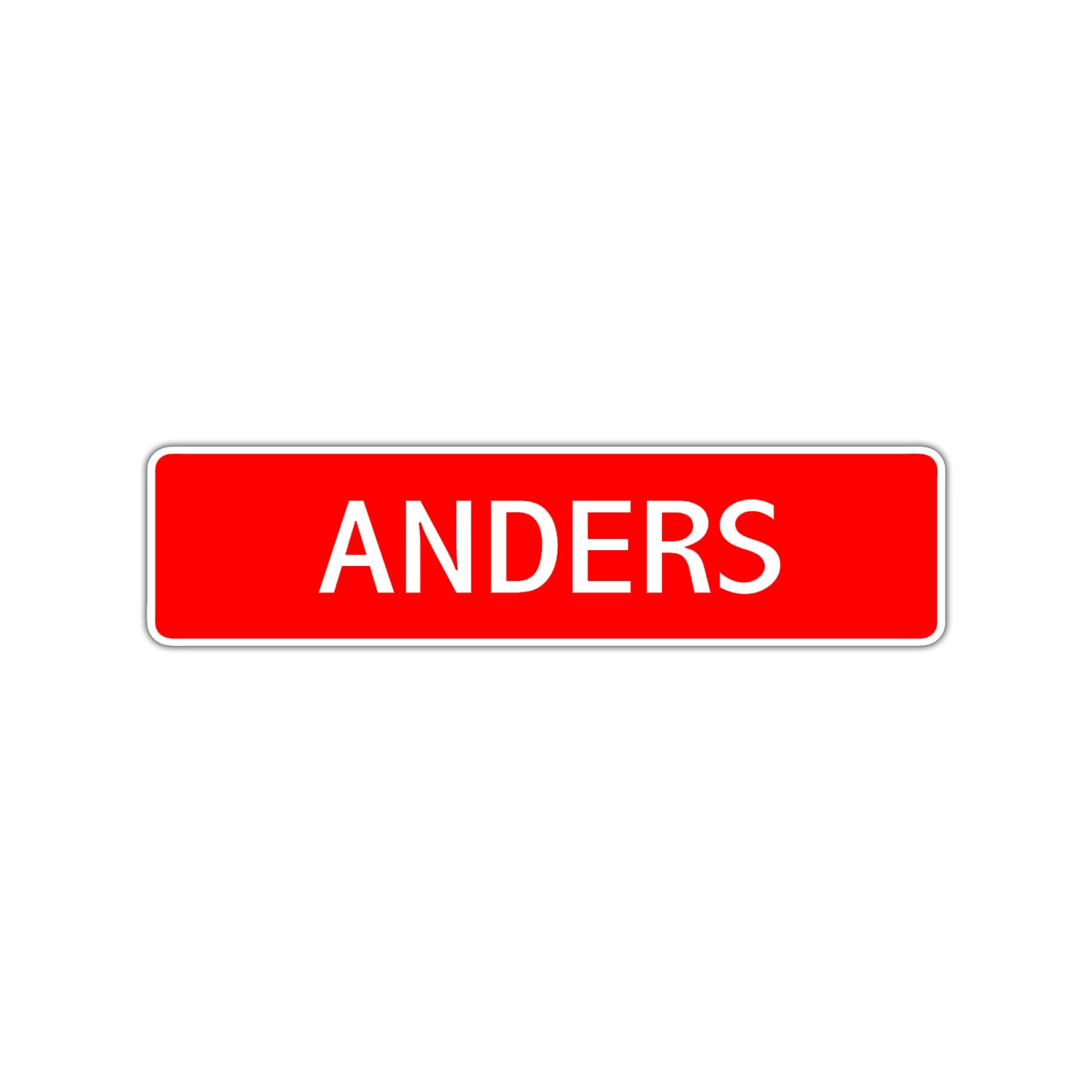 Anders Street Sign Children Name Room Plate