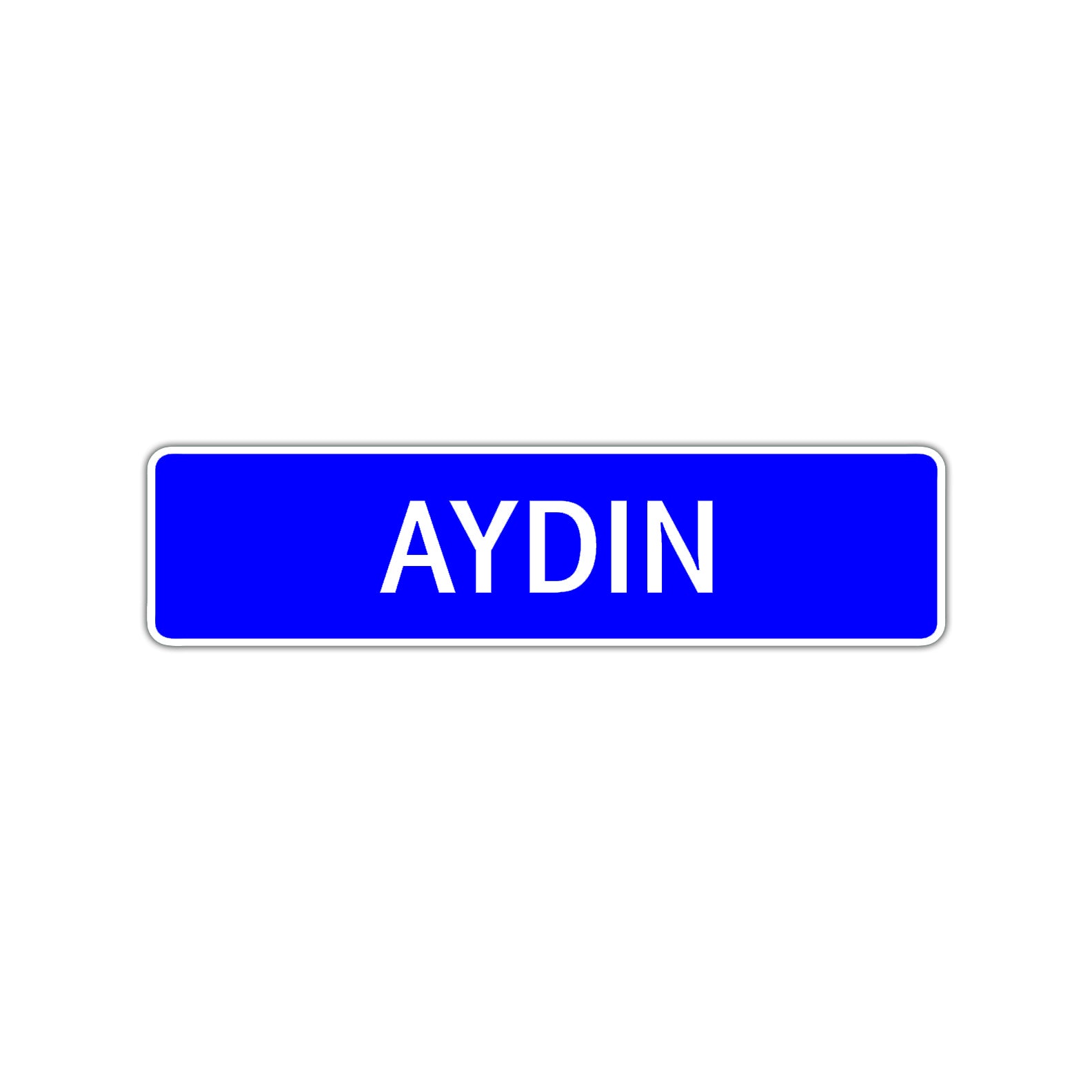 Aydin Street Sign Children Name Room Plate
