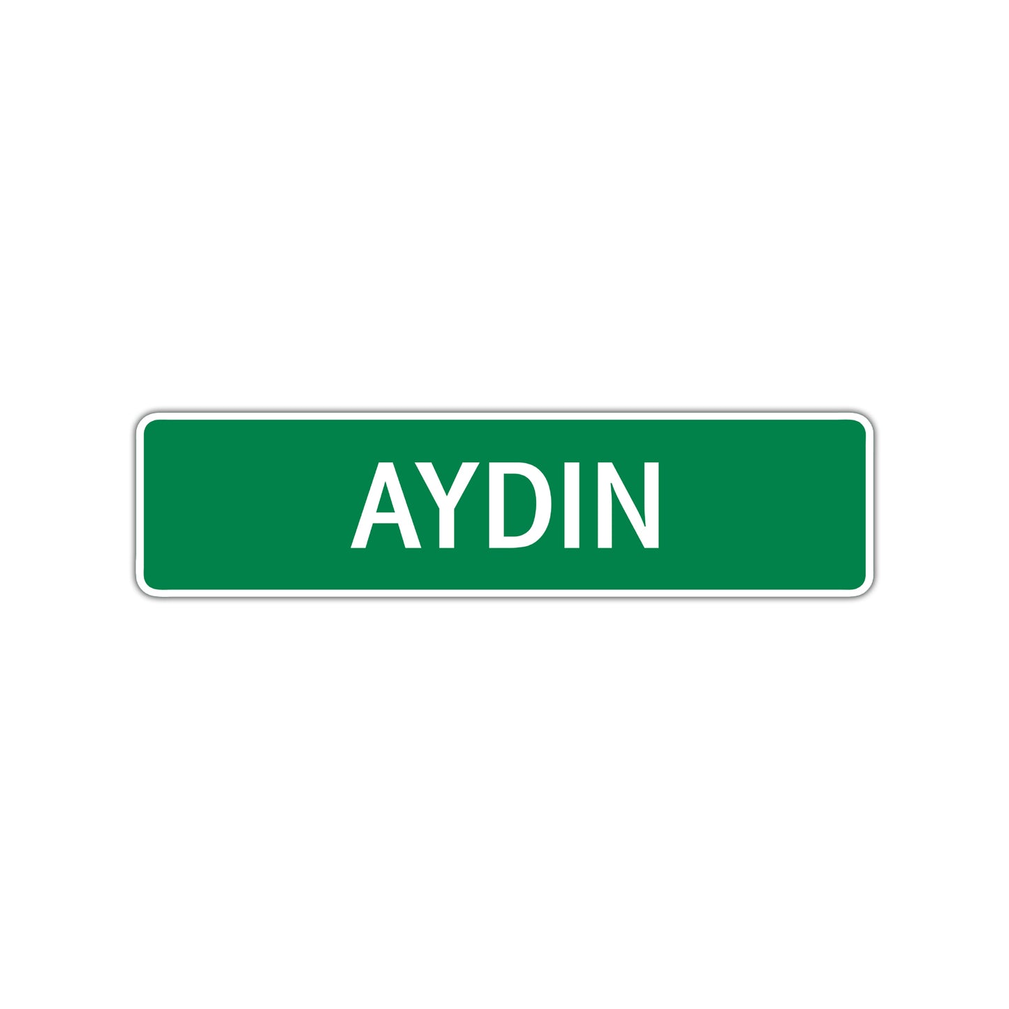 Aydin Street Sign Children Name Room Plate