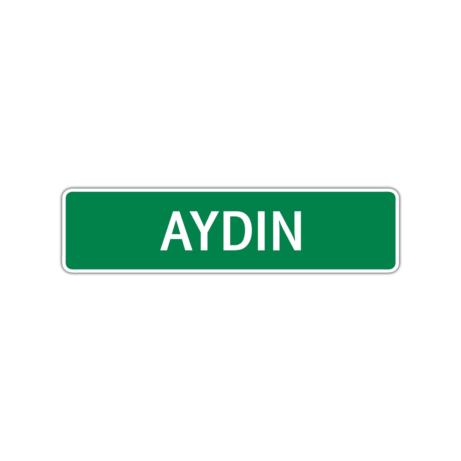 Aydin Street Sign Children Name Room Plate