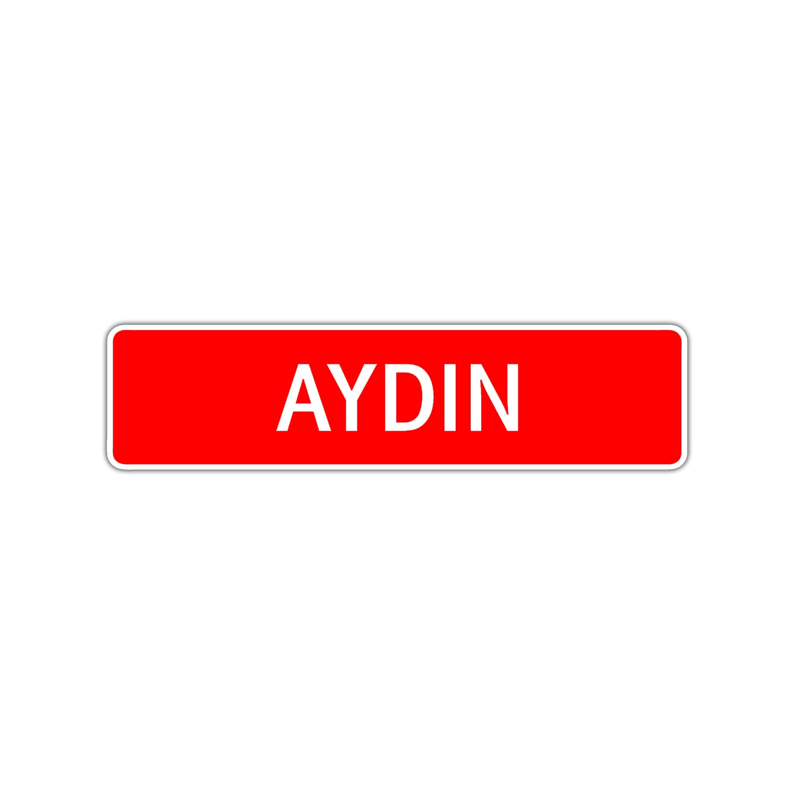 Aydin Street Sign Children Name Room Plate