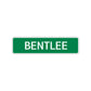 Bentlee Street Sign Children Name Room Plate
