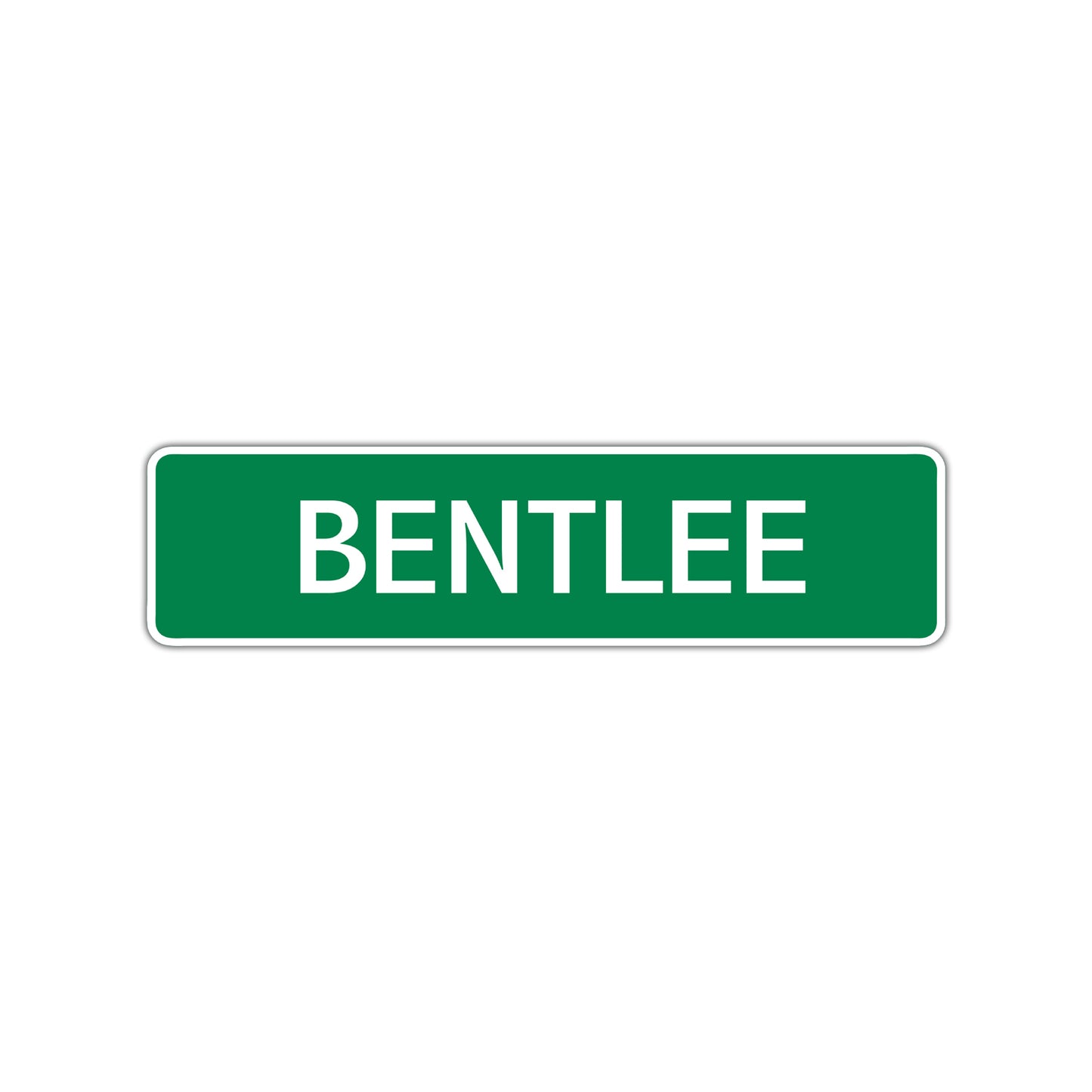 Bentlee Street Sign Children Name Room Plate