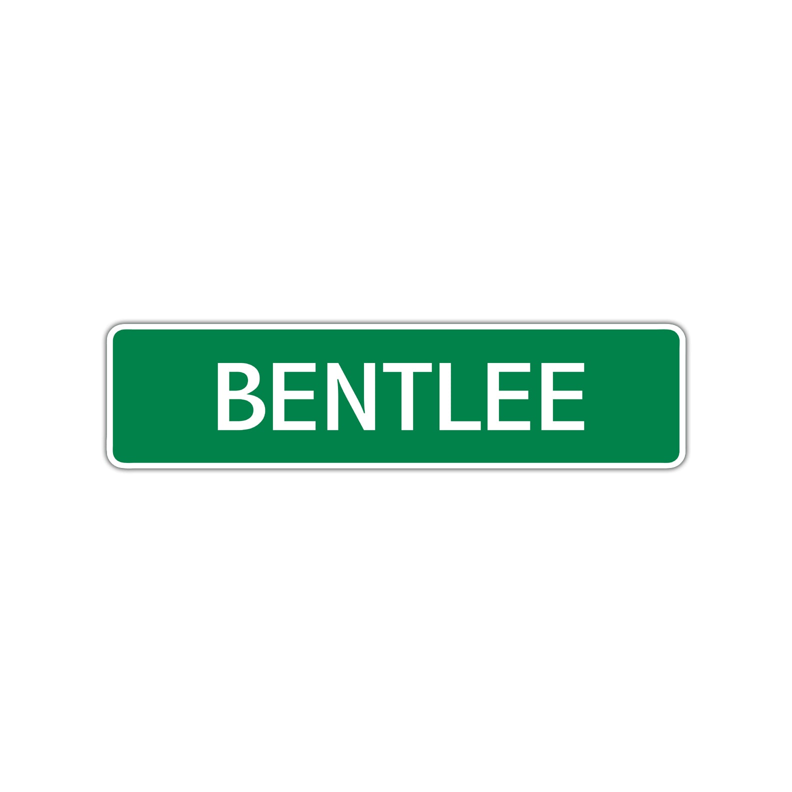 Bentlee Street Sign Children Name Room Plate