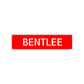 Bentlee Street Sign Children Name Room Plate