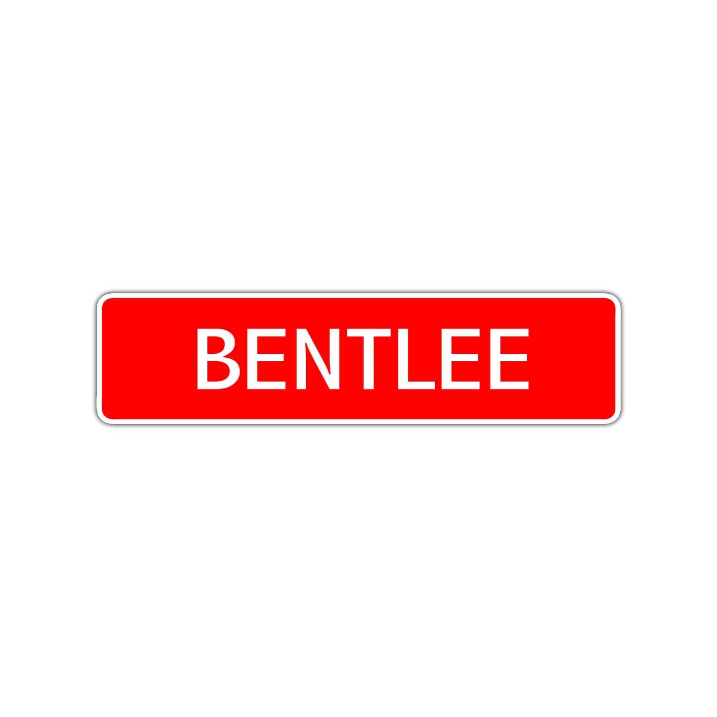 Bentlee Street Sign Children Name Room Plate