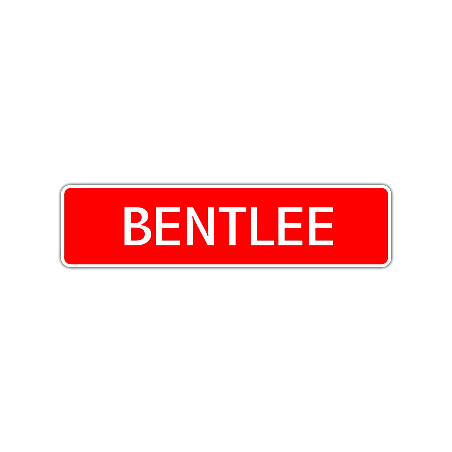Bentlee Street Sign Children Name Room Plate