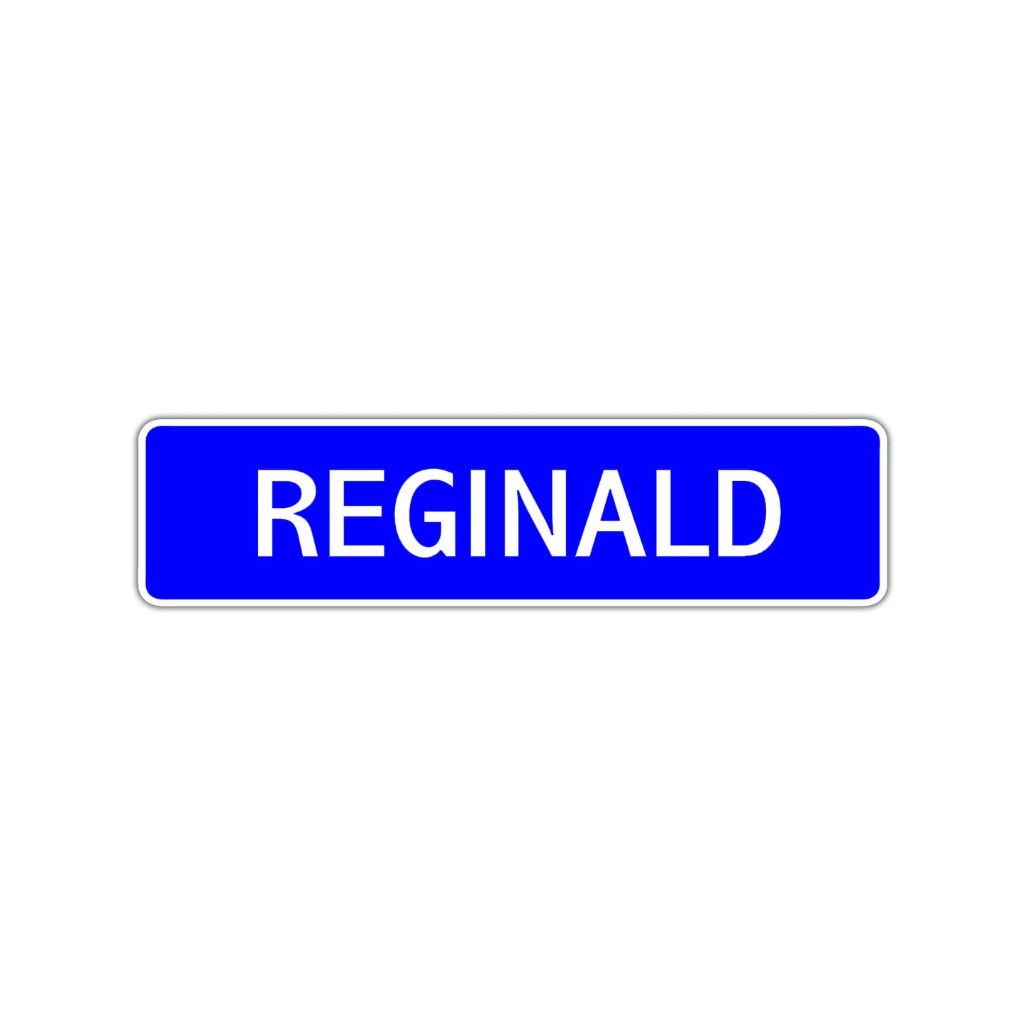 Reginald Street Sign Children Name Room Plate