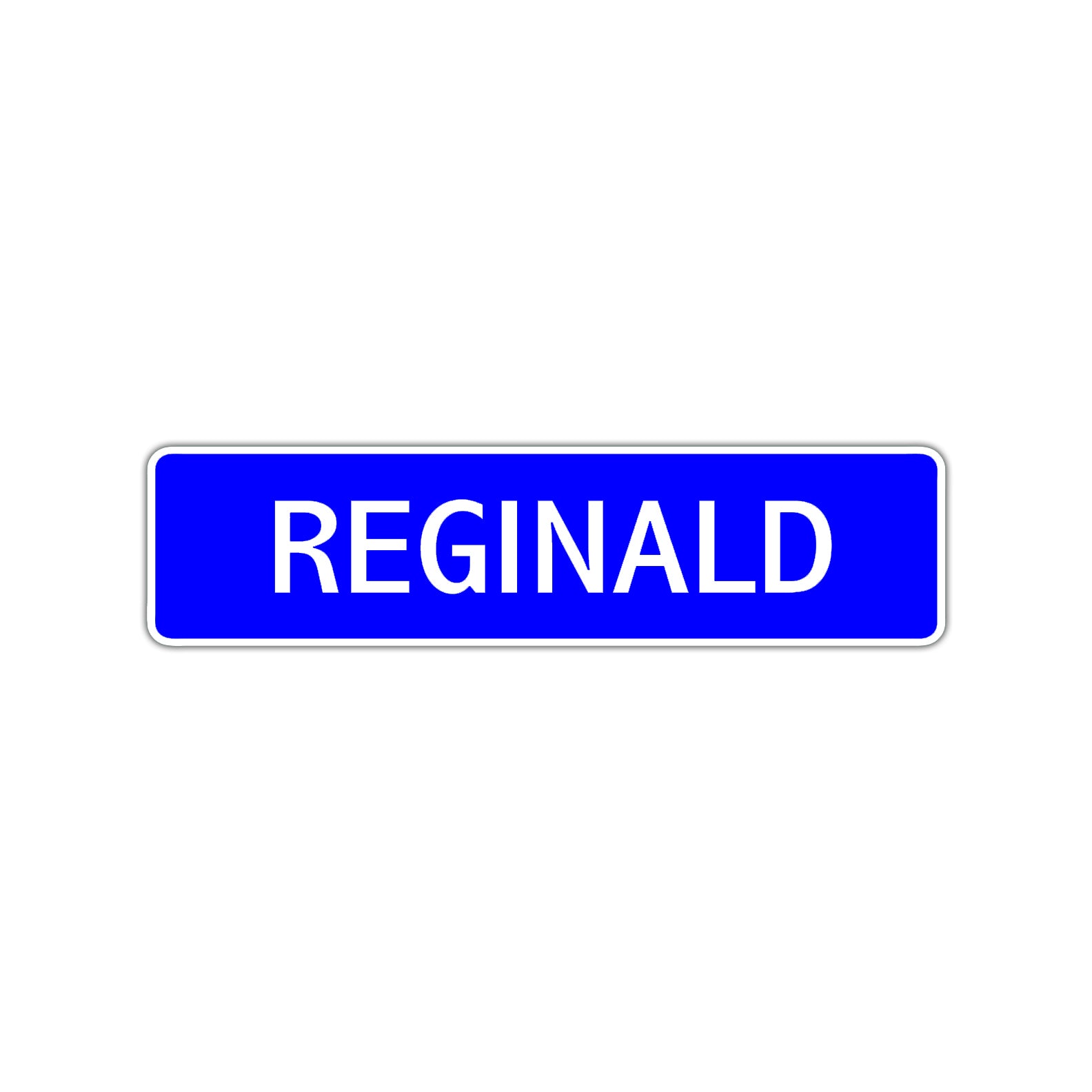 Reginald Street Sign Children Name Room Plate