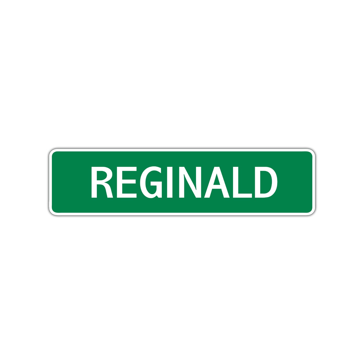 Reginald Street Sign Children Name Room Plate