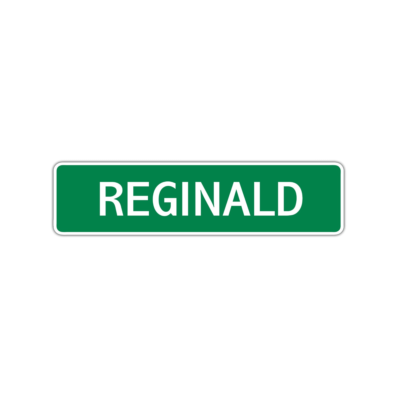 Reginald Street Sign Children Name Room Plate