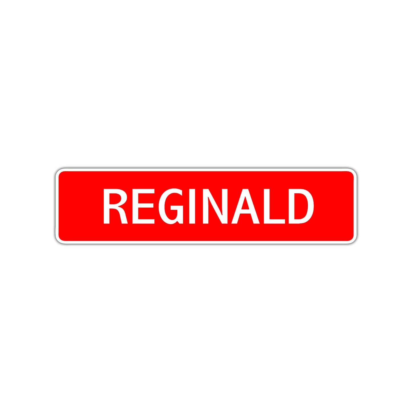 Reginald Street Sign Children Name Room Plate