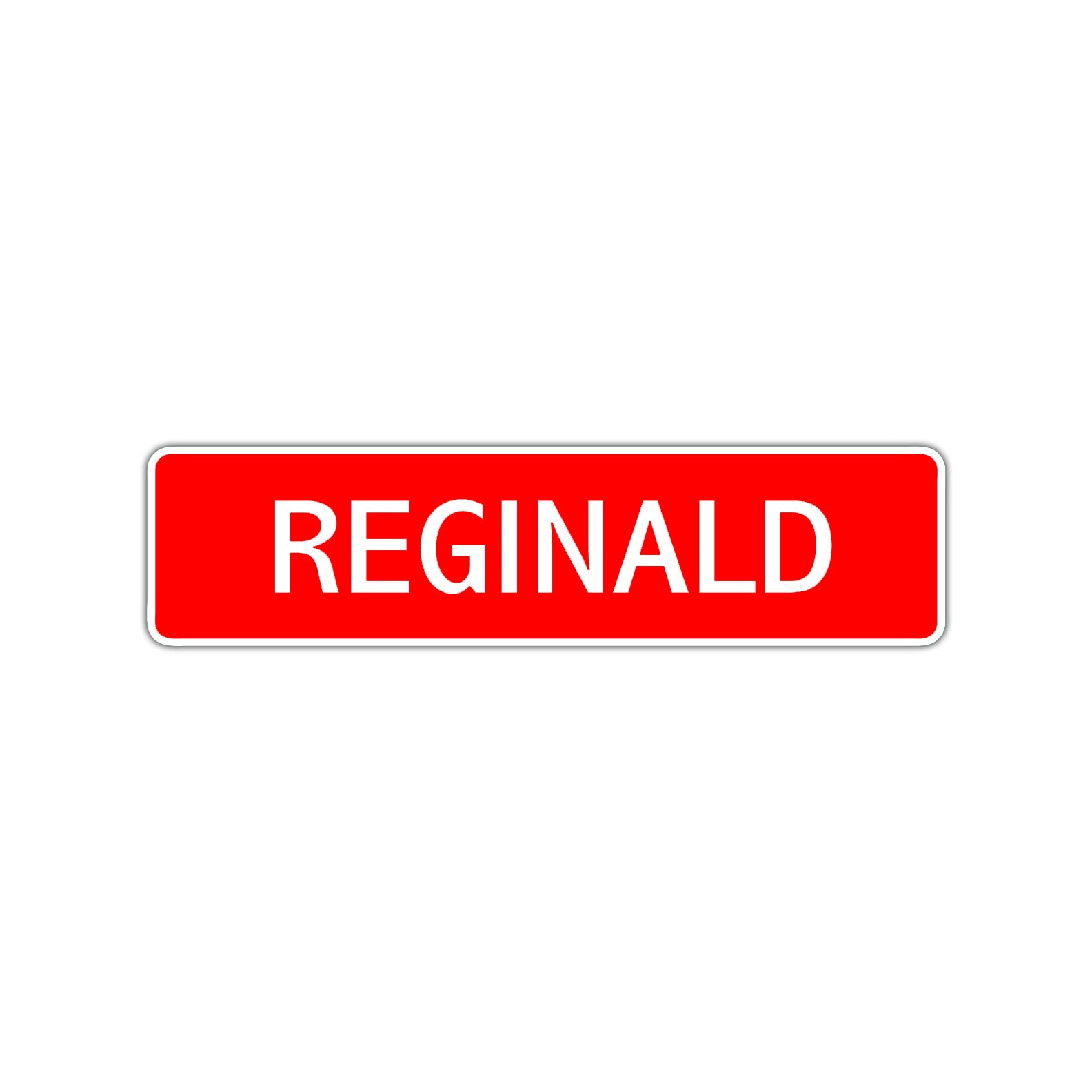 Reginald Street Sign Children Name Room Plate