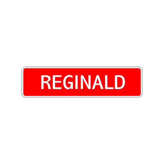 Reginald Street Sign Children Name Room Plate