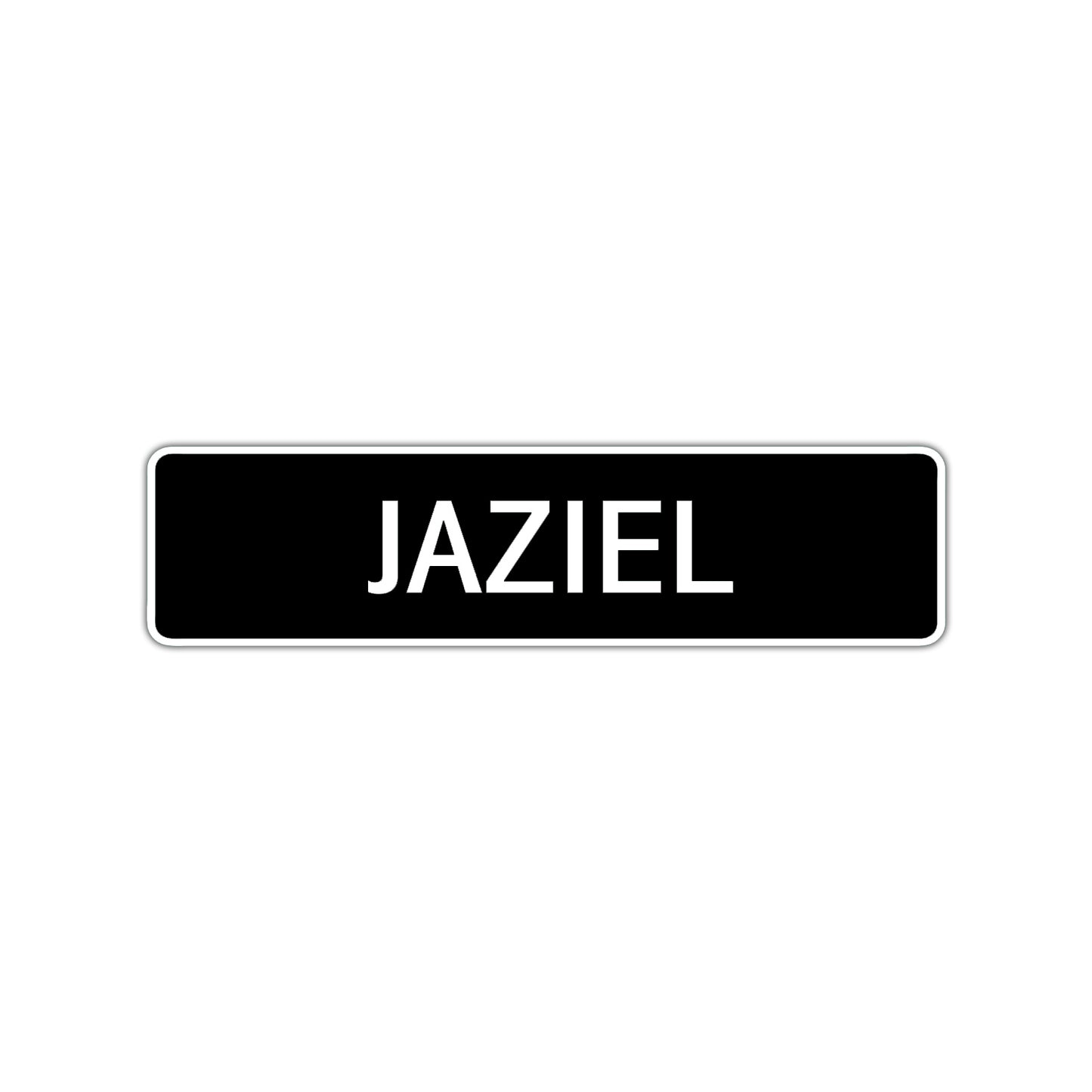Jaziel Street Sign Children Name Room Plate