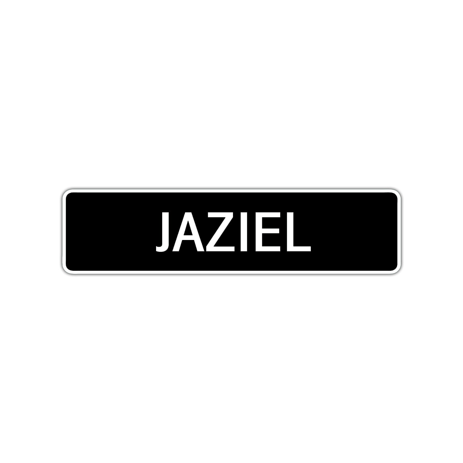 Jaziel Street Sign Children Name Room Plate