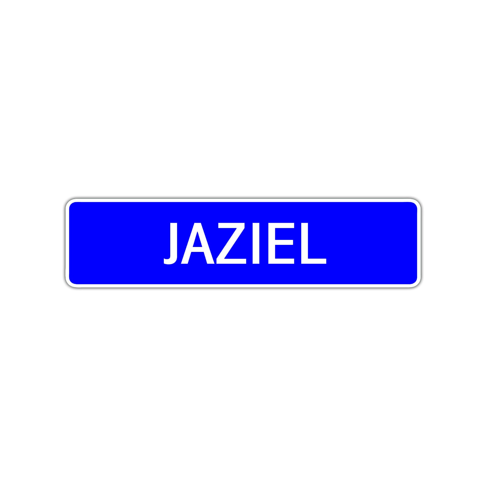 Jaziel Street Sign Children Name Room Plate