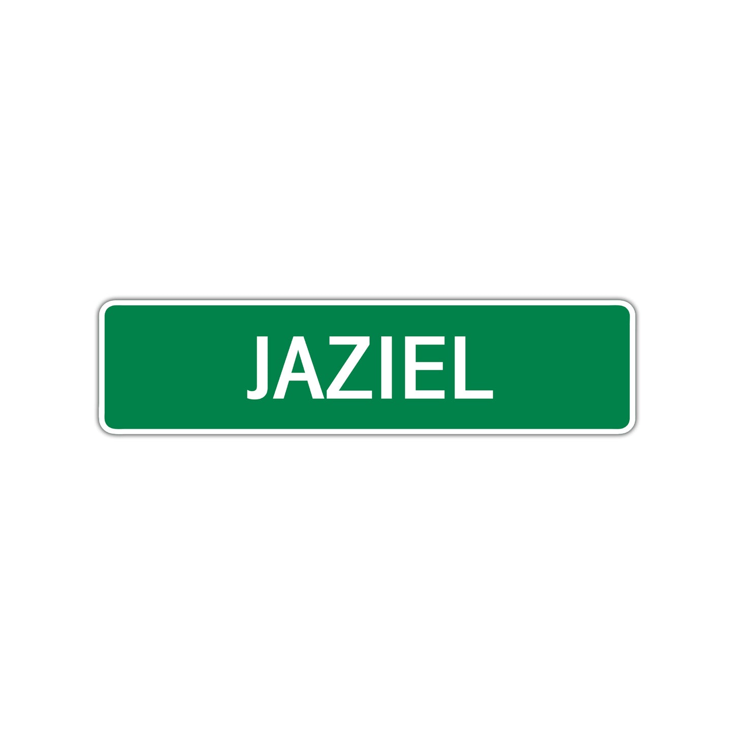 Jaziel Street Sign Children Name Room Plate