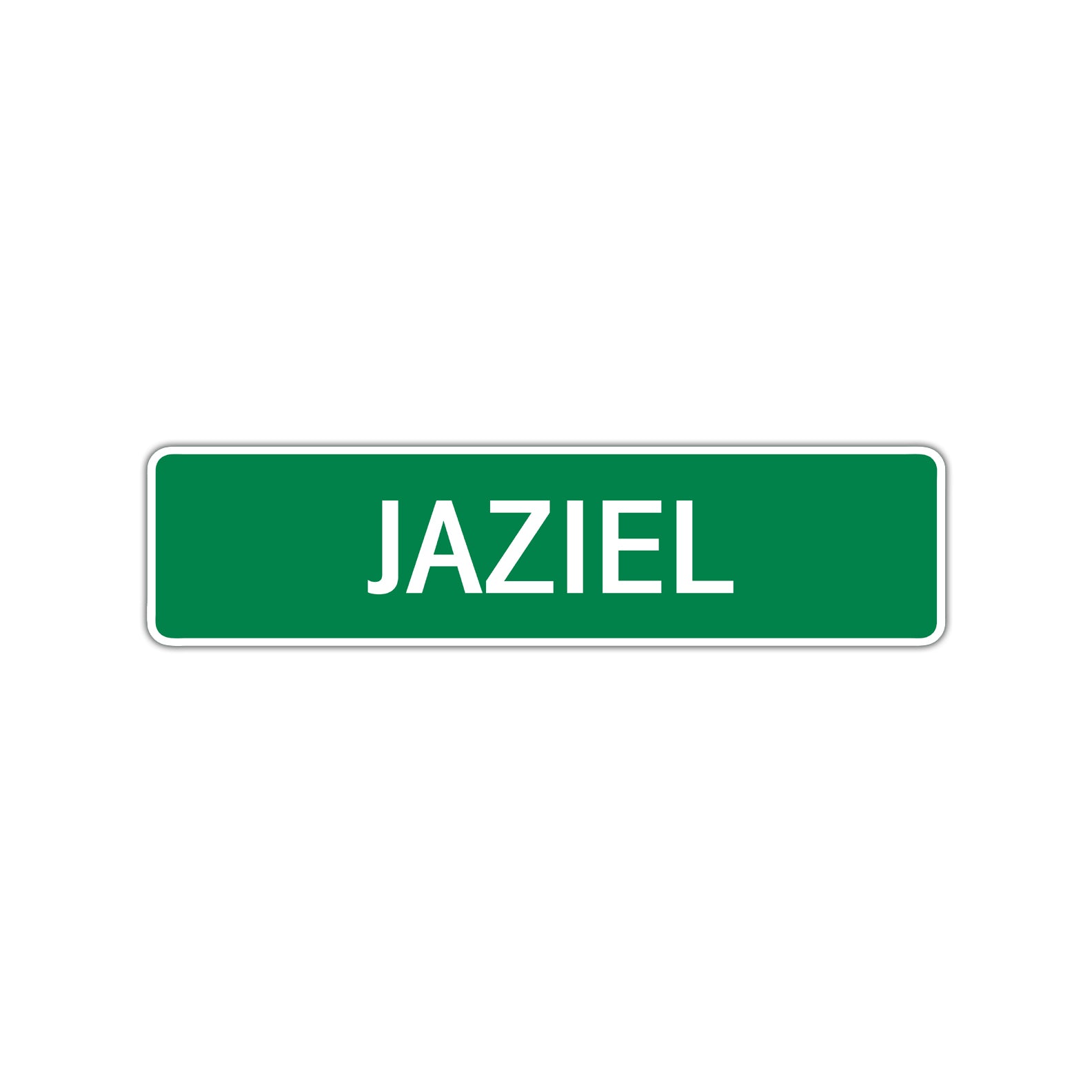 Jaziel Street Sign Children Name Room Plate