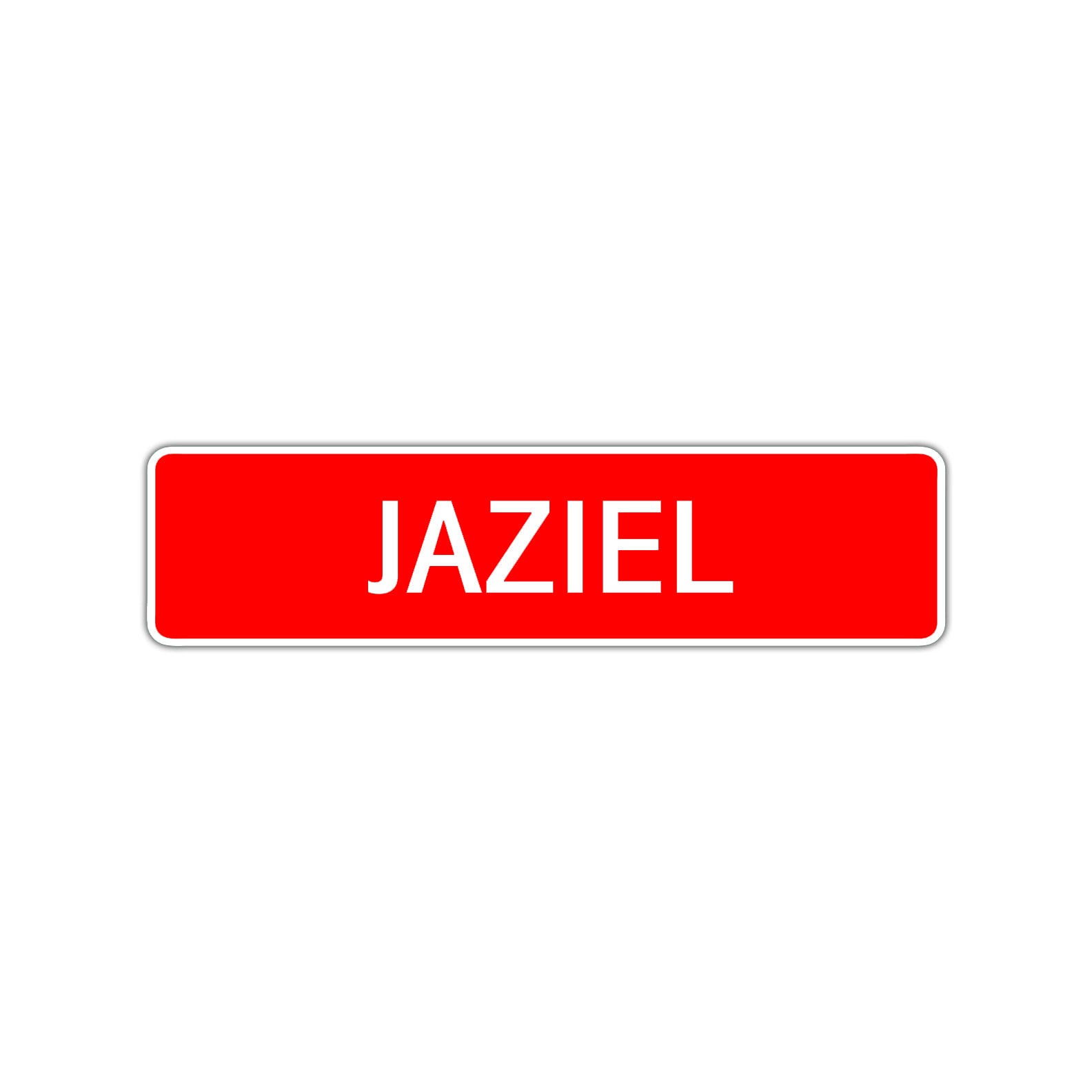 Jaziel Street Sign Children Name Room Plate