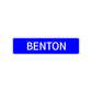 Benton Street Sign Children Name Room Plate