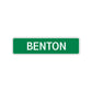 Benton Street Sign Children Name Room Plate