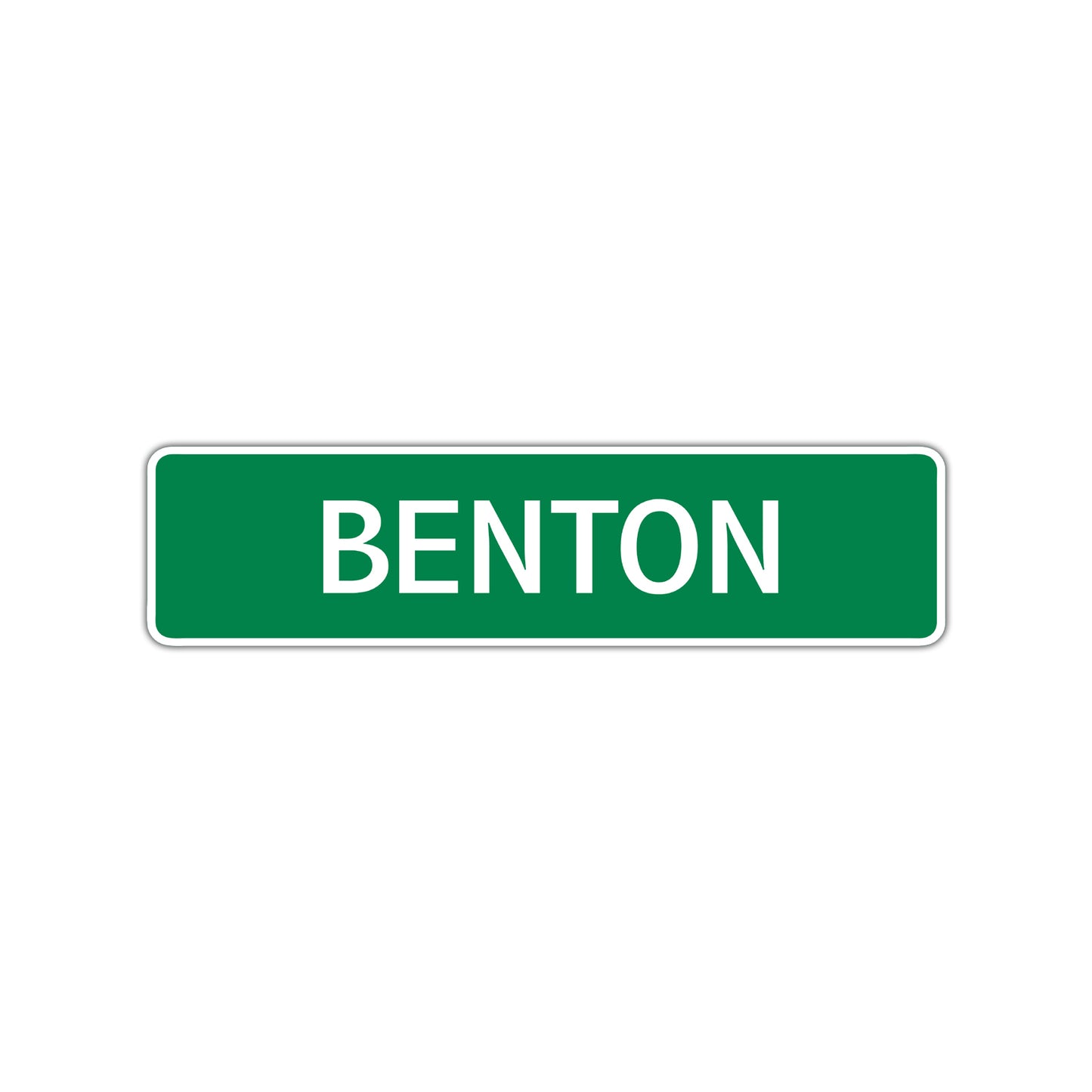 Benton Street Sign Children Name Room Plate