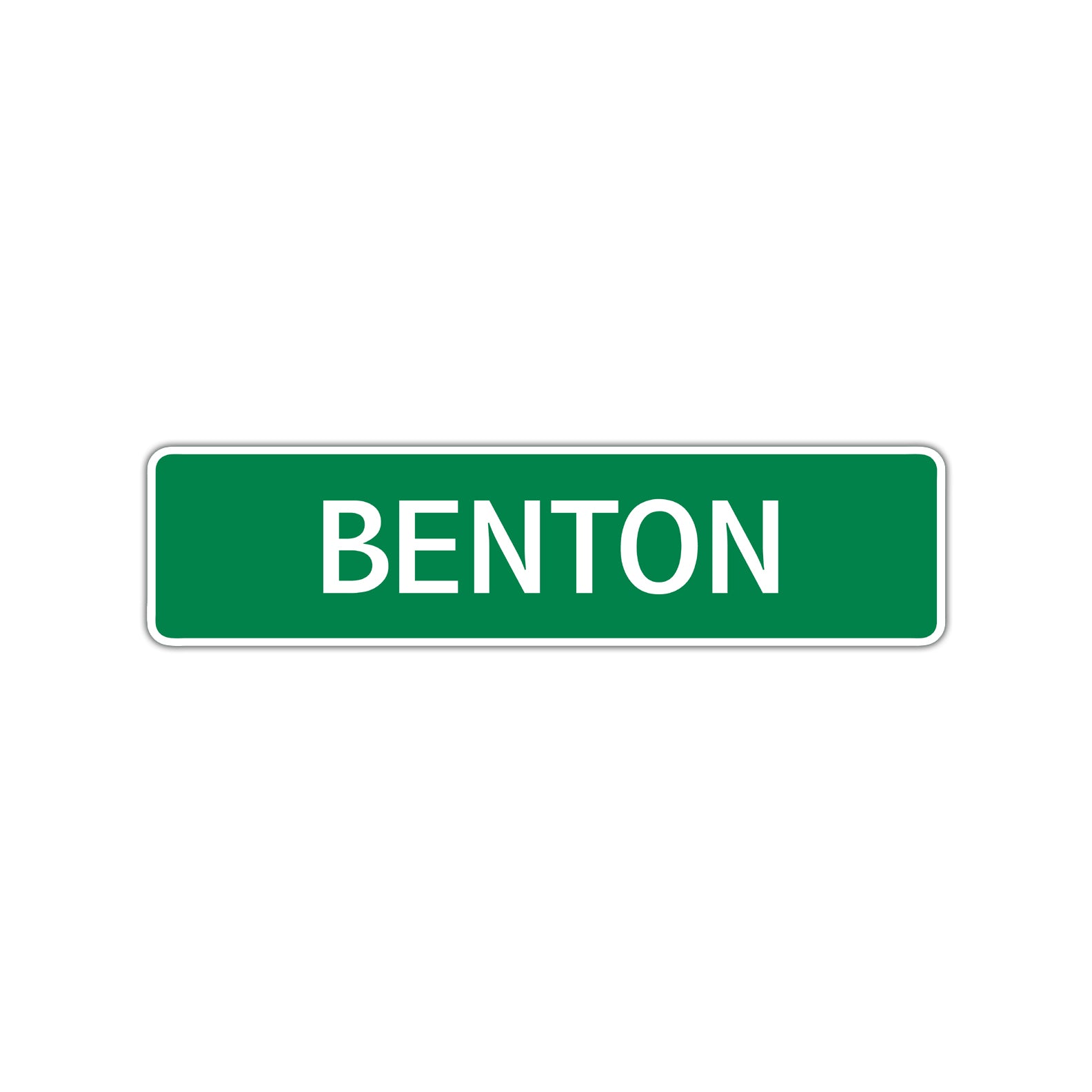 Benton Street Sign Children Name Room Plate