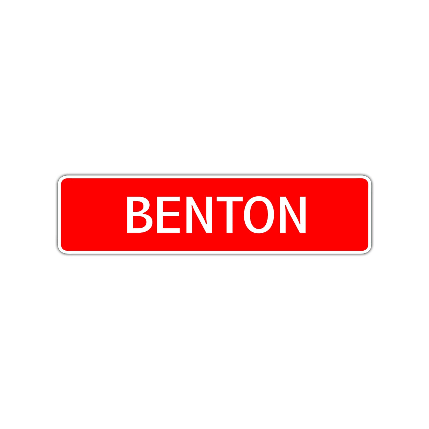 Benton Street Sign Children Name Room Plate