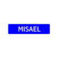 Misael Street Sign Children Name Room Plate