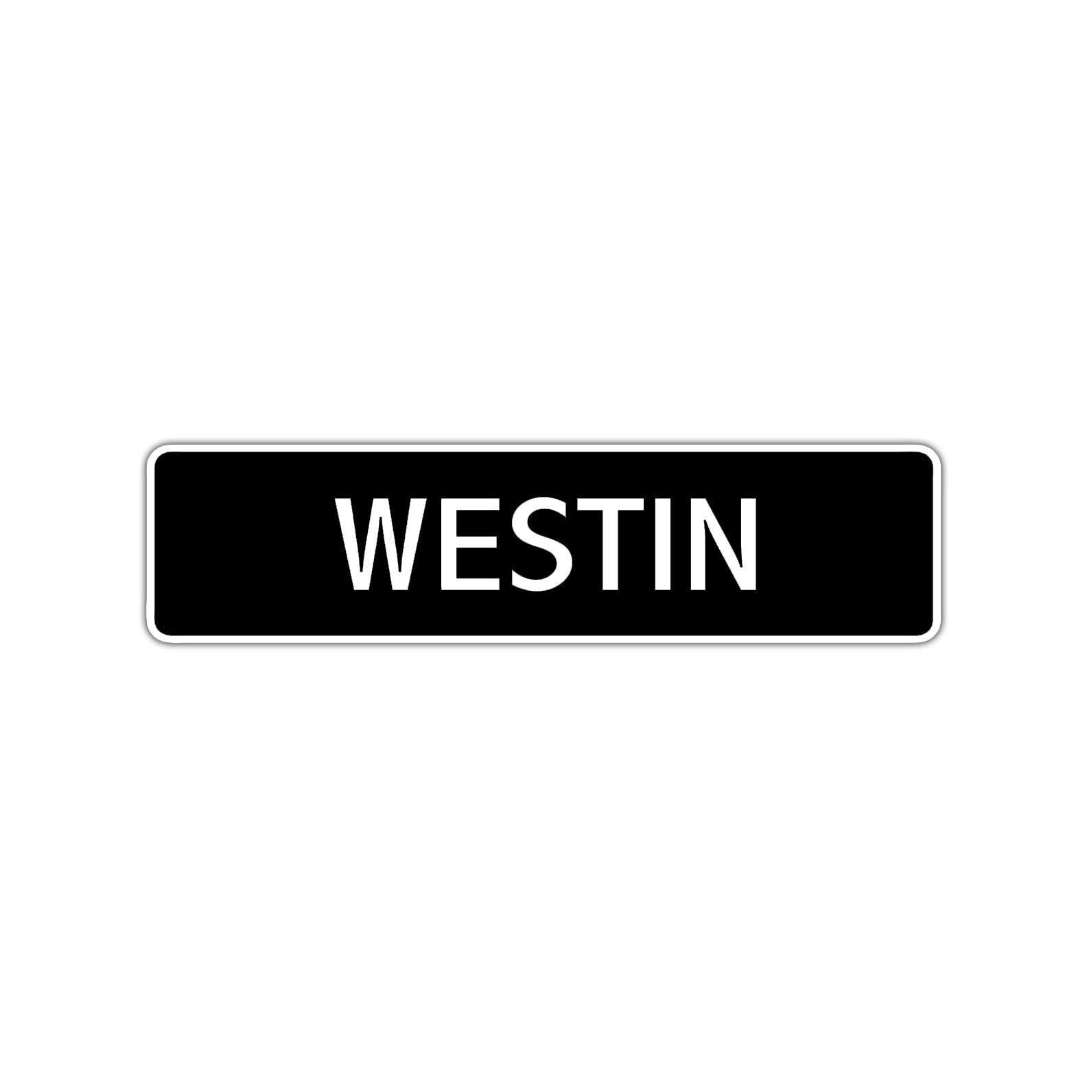 Westin Street Sign Children Name Room Plate