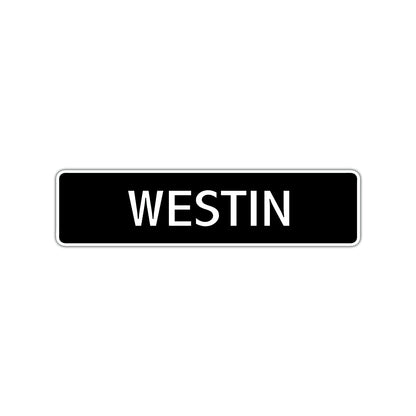 Westin Street Sign Children Name Room Plate
