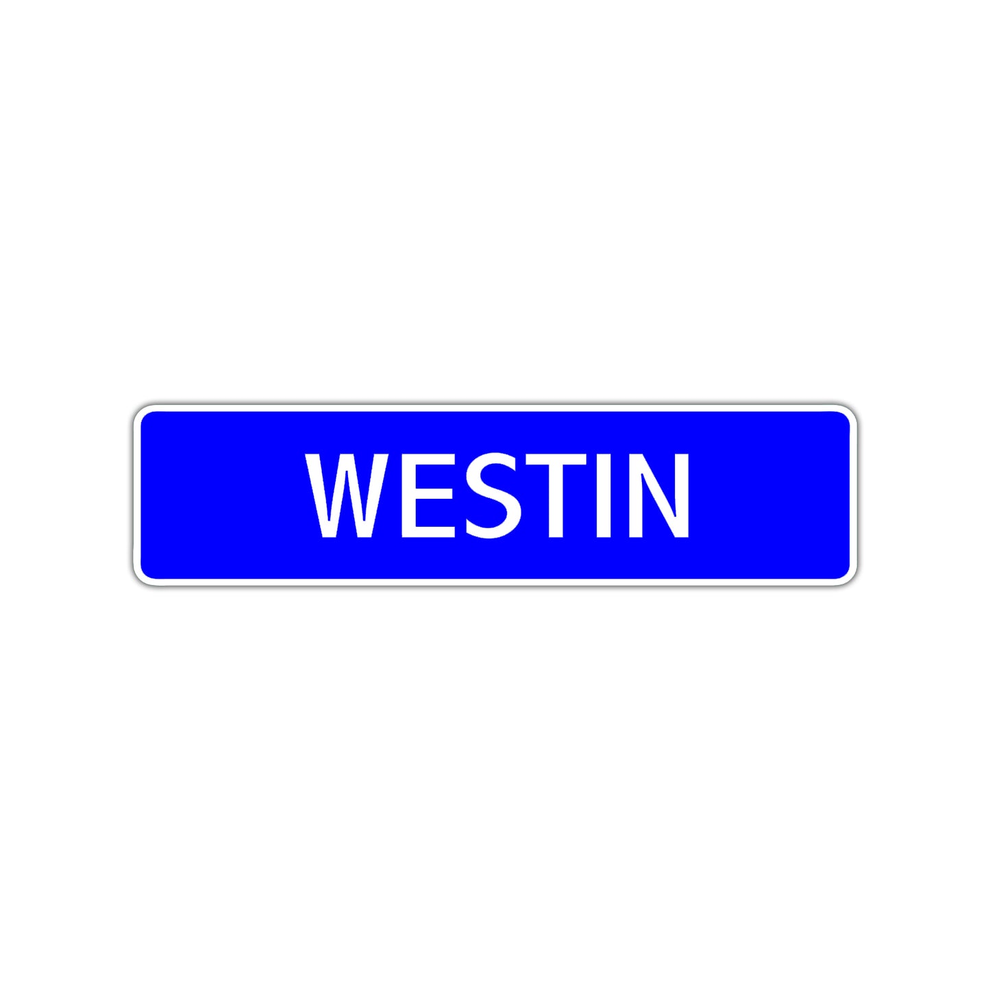 Westin Street Sign Children Name Room Plate