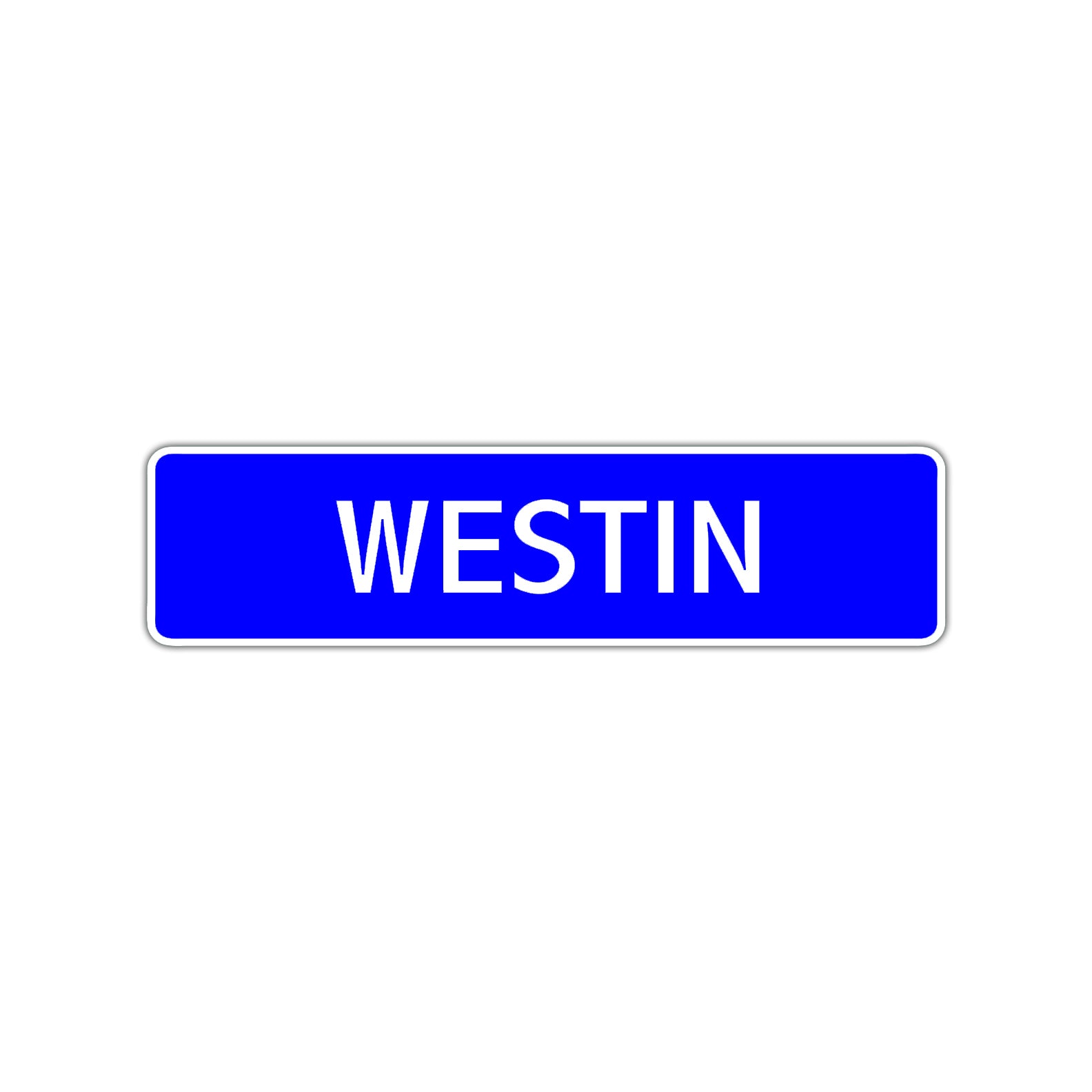 Westin Street Sign Children Name Room Plate