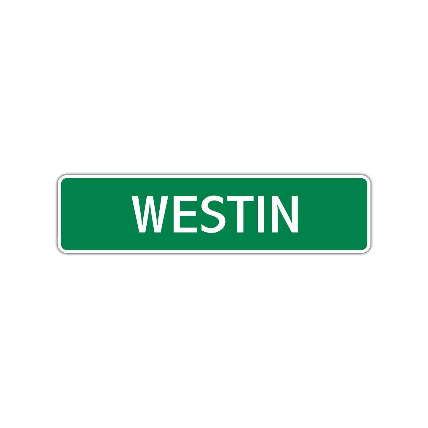 Westin Street Sign Children Name Room Plate