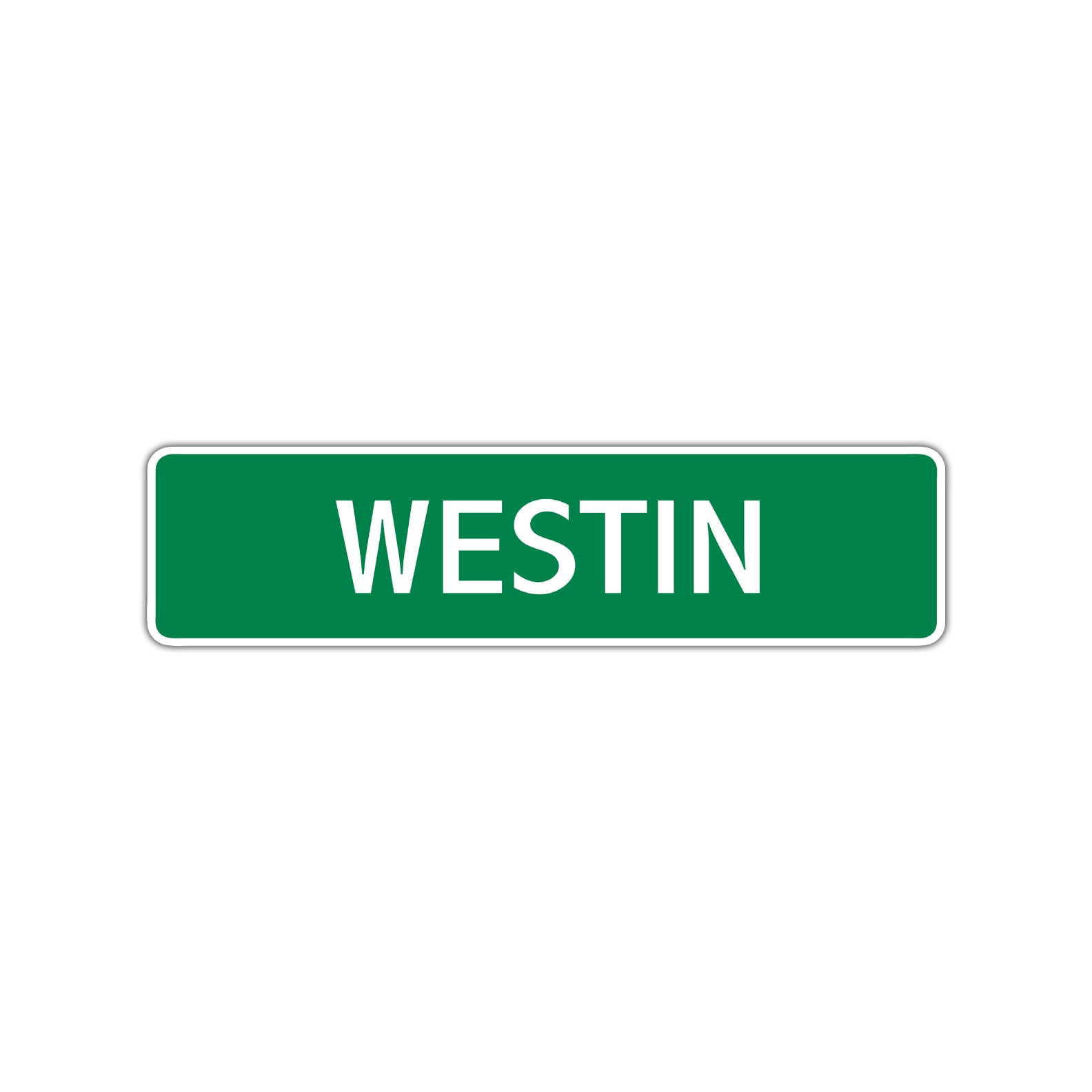 Westin Street Sign Children Name Room Plate