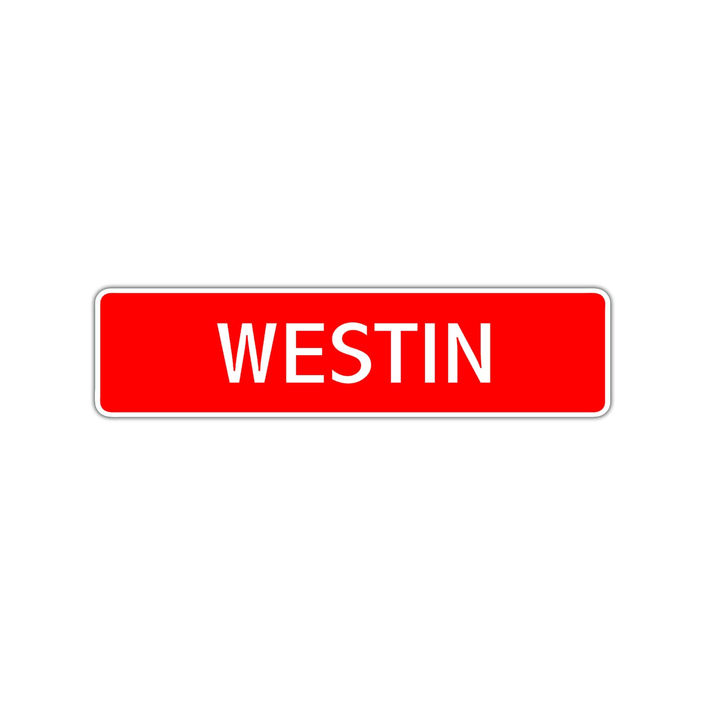 Westin Street Sign Children Name Room Plate