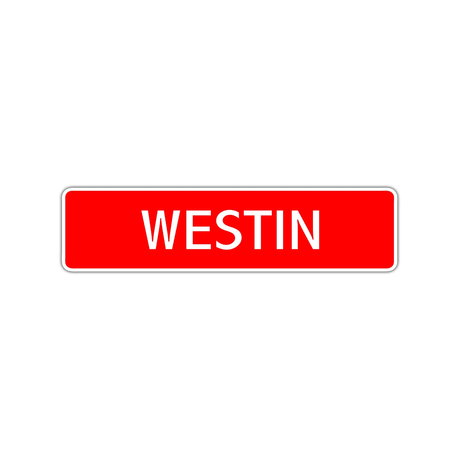 Westin Street Sign Children Name Room Plate