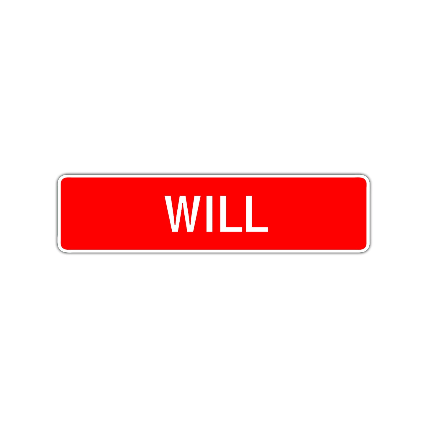 Will Street Sign Children Name Room Plate
