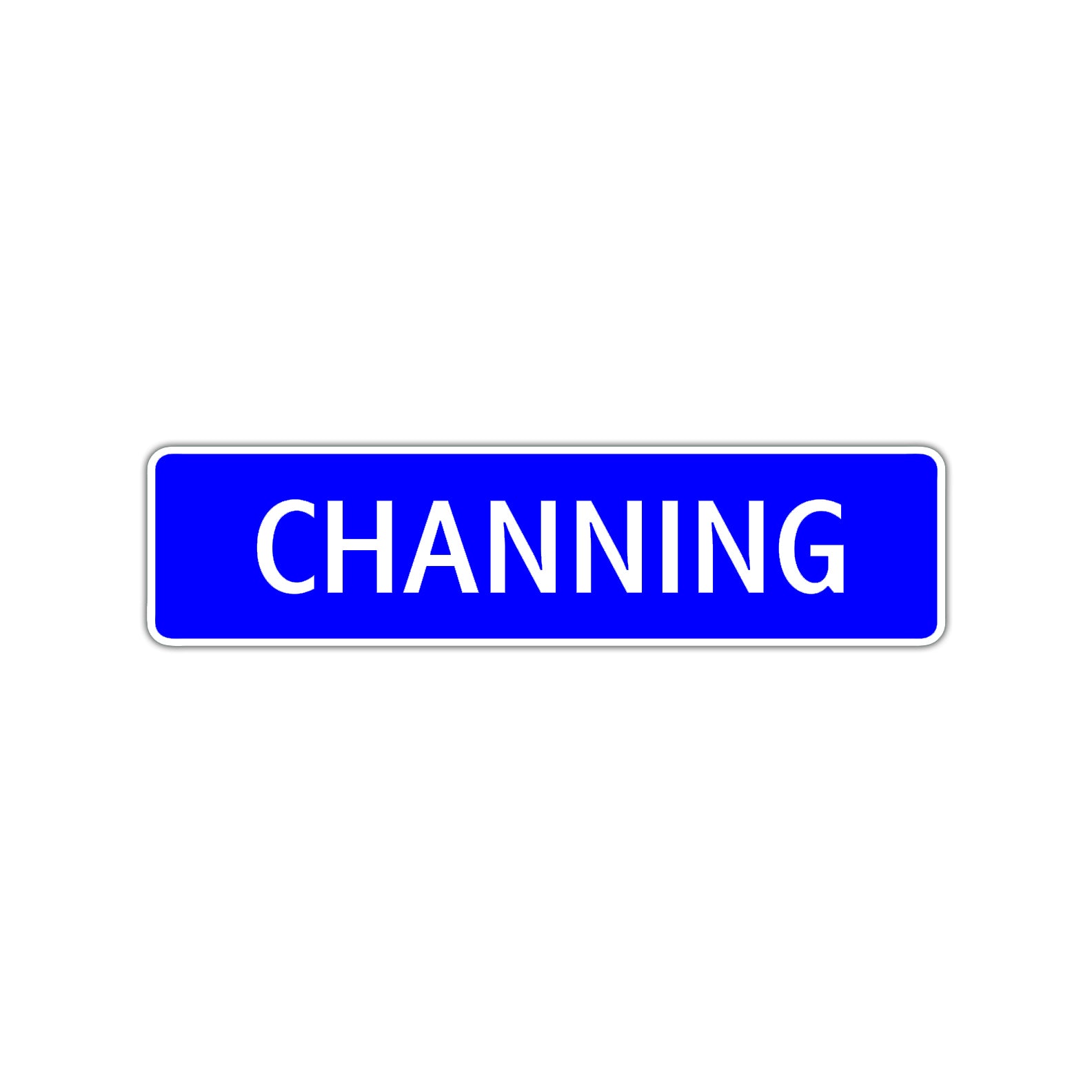 Channing Street Sign Children Name Room Plate