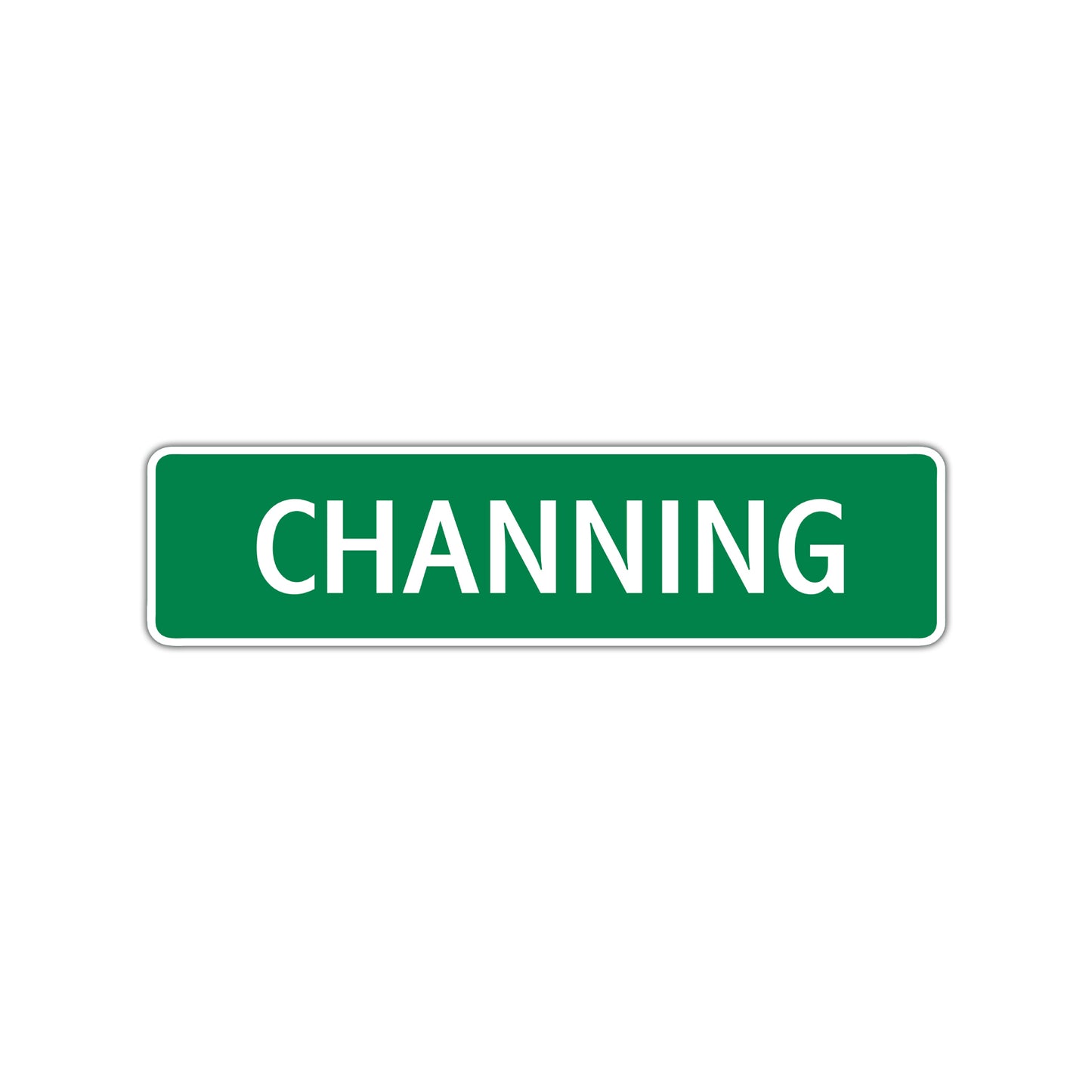 Channing Street Sign Children Name Room Plate