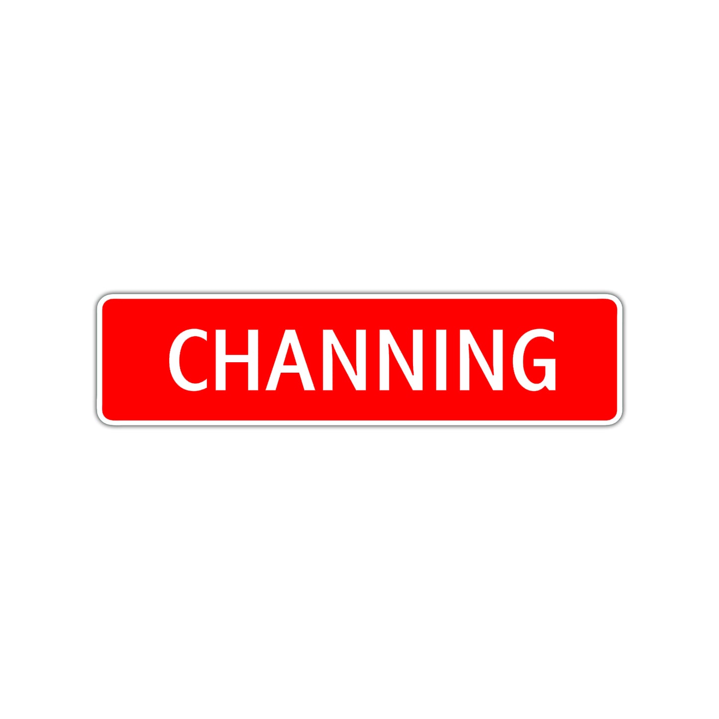 Channing Street Sign Children Name Room Plate