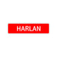 Harlan Street Sign Children Name Room Plate