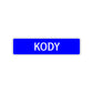 Kody Street Sign Children Name Room Plate