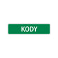 Kody Street Sign Children Name Room Plate
