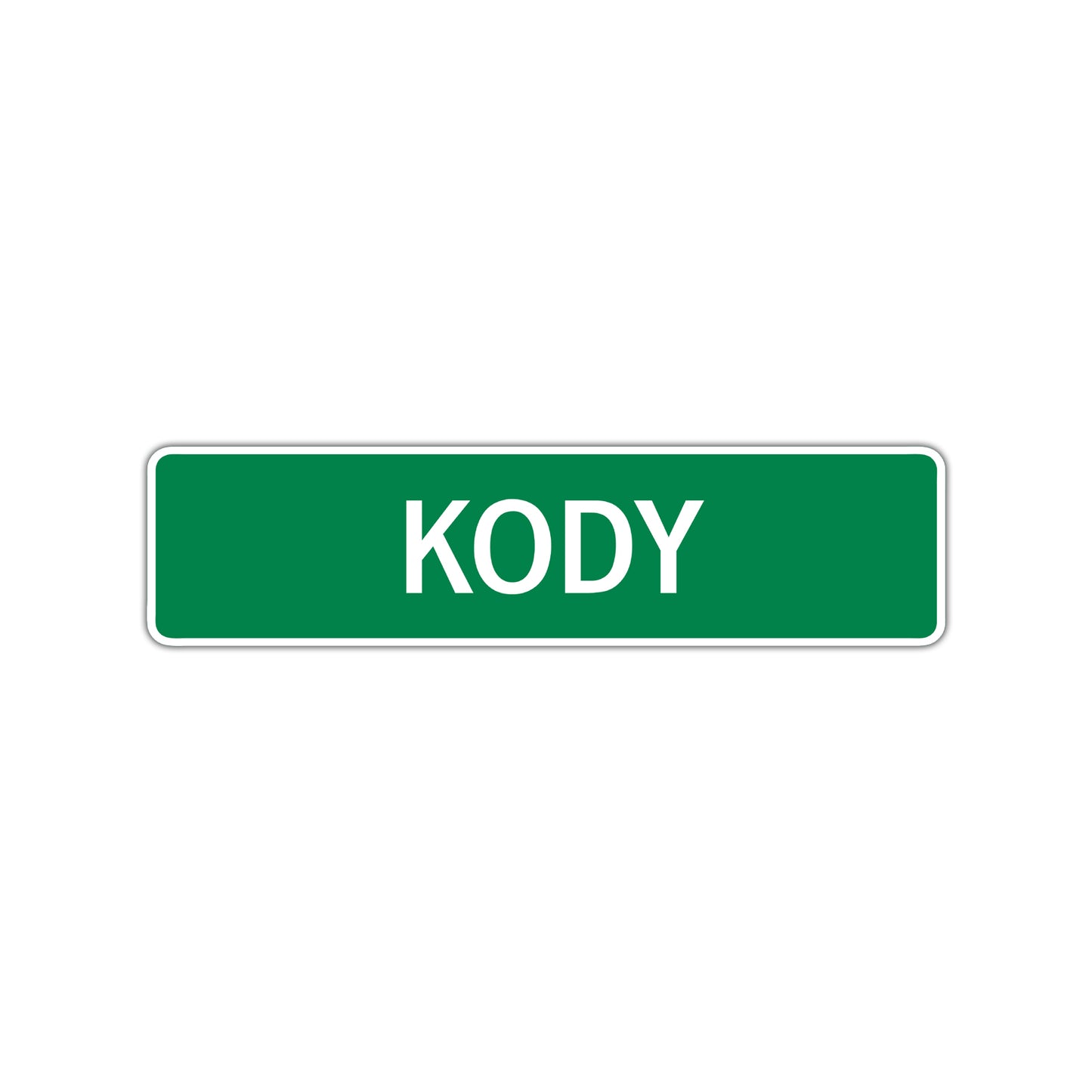 Kody Street Sign Children Name Room Plate